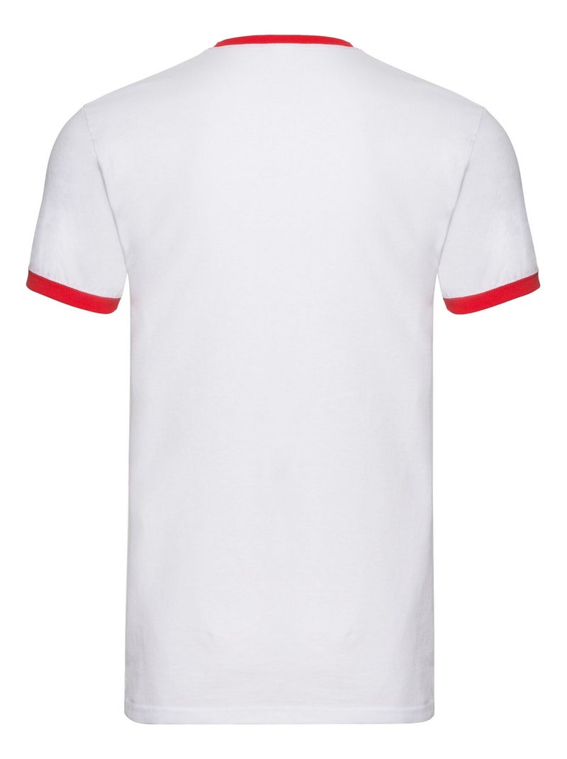 Fruit of the Loom - Camiseta Ringer 160 para Hombre Blanco - Kiabi