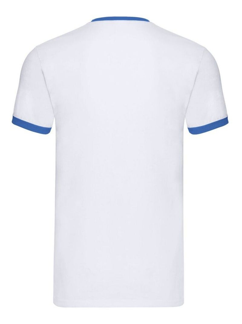 Fruit of the Loom - Camiseta Ringer para Hombre Blanco - Kiabi