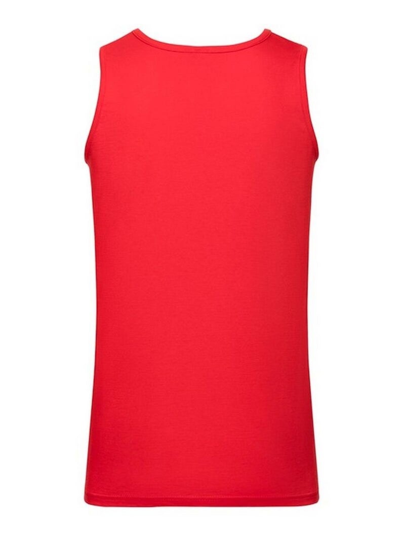 Fruit of the Loom - Camiseta Sin Mangas Valueweight de Algodón Atlético para Hombre Rojo - Kiabi