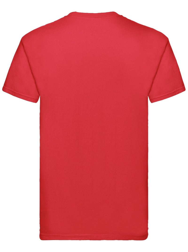 Fruit of the Loom - Camiseta Super Premium para Adultos Unisex Rojo - Kiabi