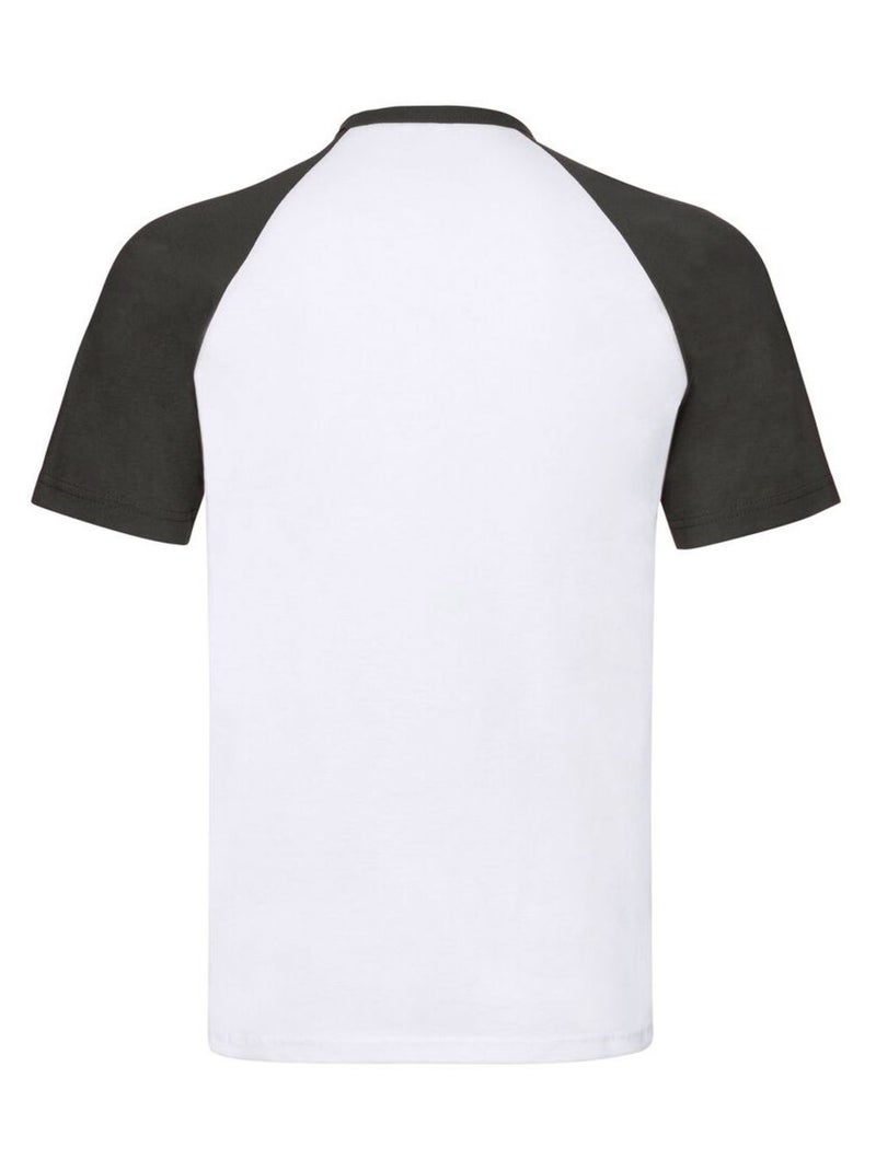Fruit of the Loom - Camiseta Valueweight Béisbol para Hombre Blanco Negro - Kiabi