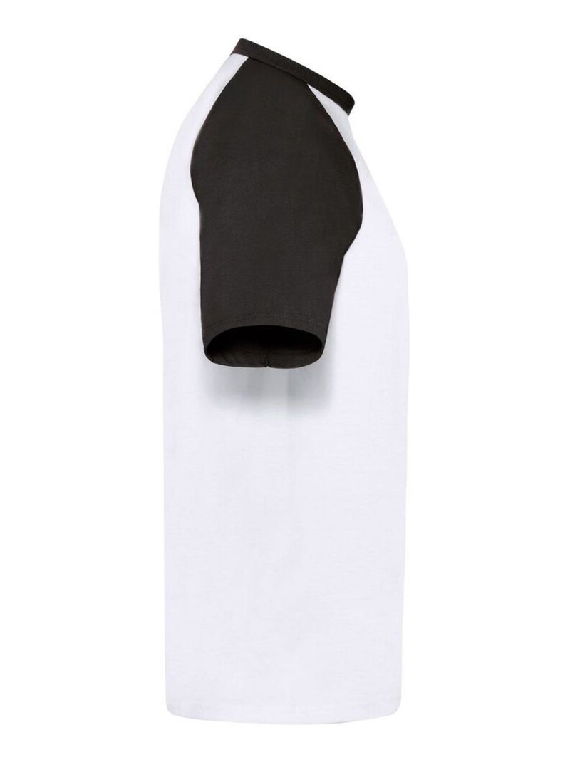 Fruit of the Loom - Camiseta Valueweight Béisbol para Hombre Blanco Negro - Kiabi