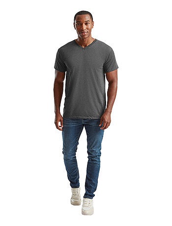 Fruit of the Loom - Camiseta Valueweight de Jaspeado para Adultos Unisex