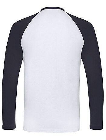 Fruit of the Loom - Camiseta Valueweight de Manga Larga Béisbol para Hombre