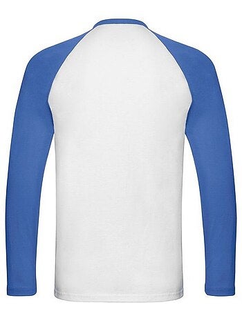 Fruit of the Loom - Camiseta Valueweight de Manga Larga Béisbol para Hombre