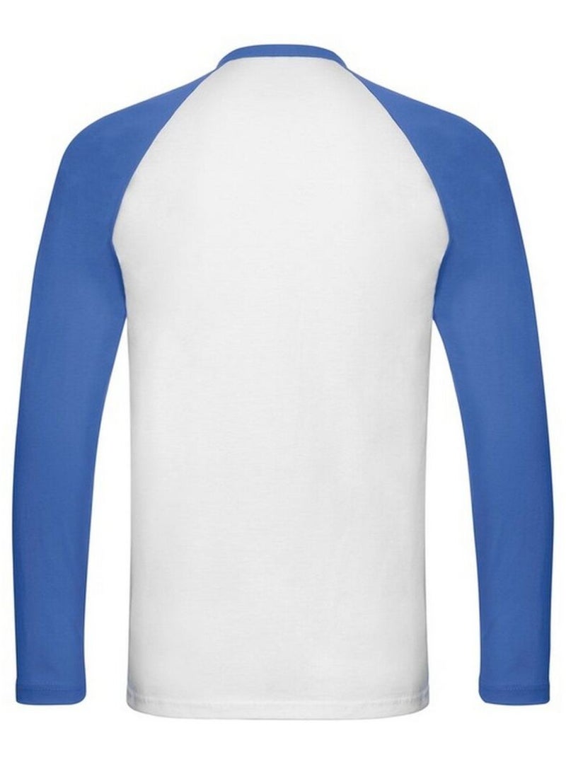 Fruit of the Loom - Camiseta Valueweight de Manga Larga Béisbol para Hombre Blanco - Kiabi