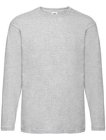 Fruit of the Loom - Camiseta Valueweight de Manga Larga para Adultos Unisex