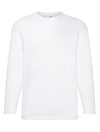 Fruit of the Loom - Camiseta Valueweight de Manga Larga para Hombre