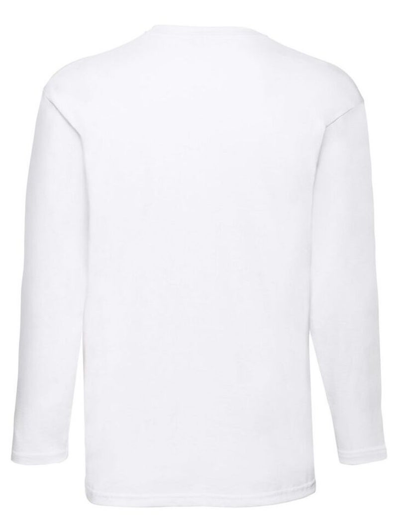 Fruit of the Loom - Camiseta Valueweight de Manga Larga para Hombre Blanco - Kiabi