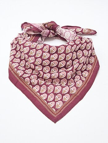 Fular amplio estampado