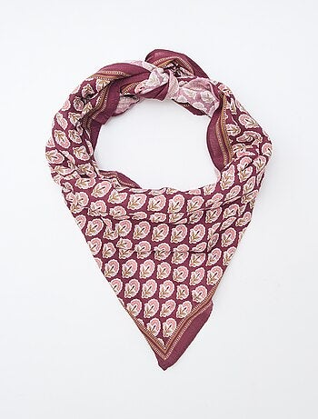 Fular amplio estampado