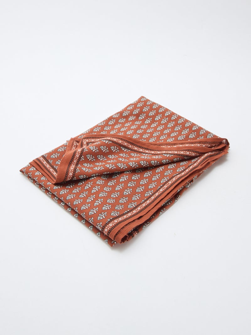 Fular con motivos India Marron - Kiabi