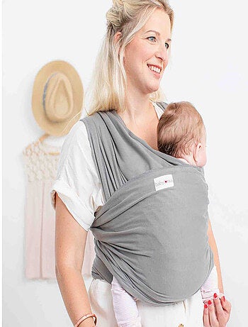 Fular portabebés de algodón orgánico, tricot slen - Babylonia