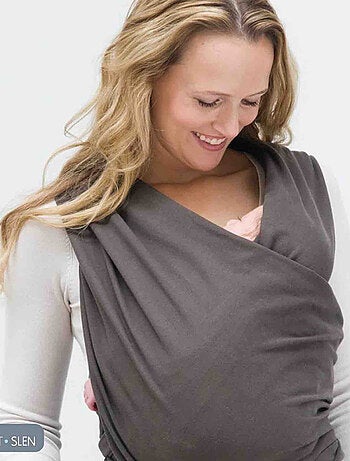 Fular portabebés de algodón orgánico, tricot slen - Babylonia