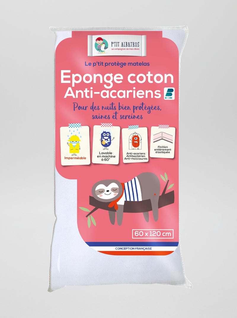 Funda antibacteriana 'P'tit Albatros' BLANCO - Kiabi