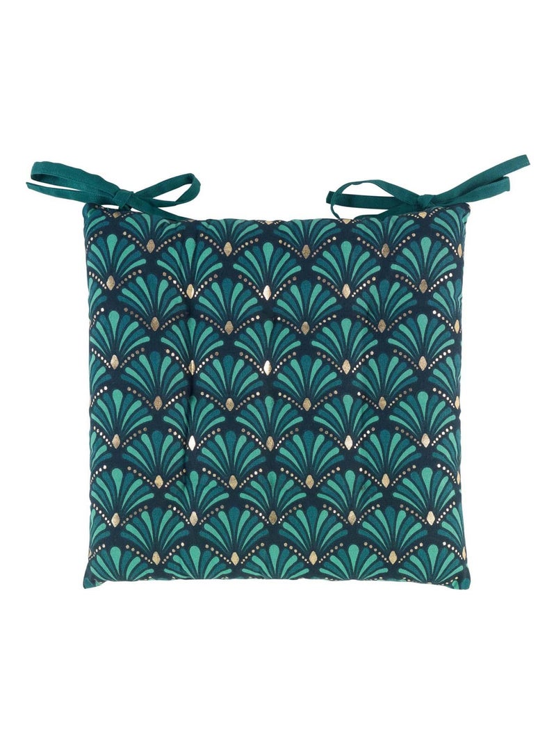 Funda Art Decó para silla Azul - Kiabi
