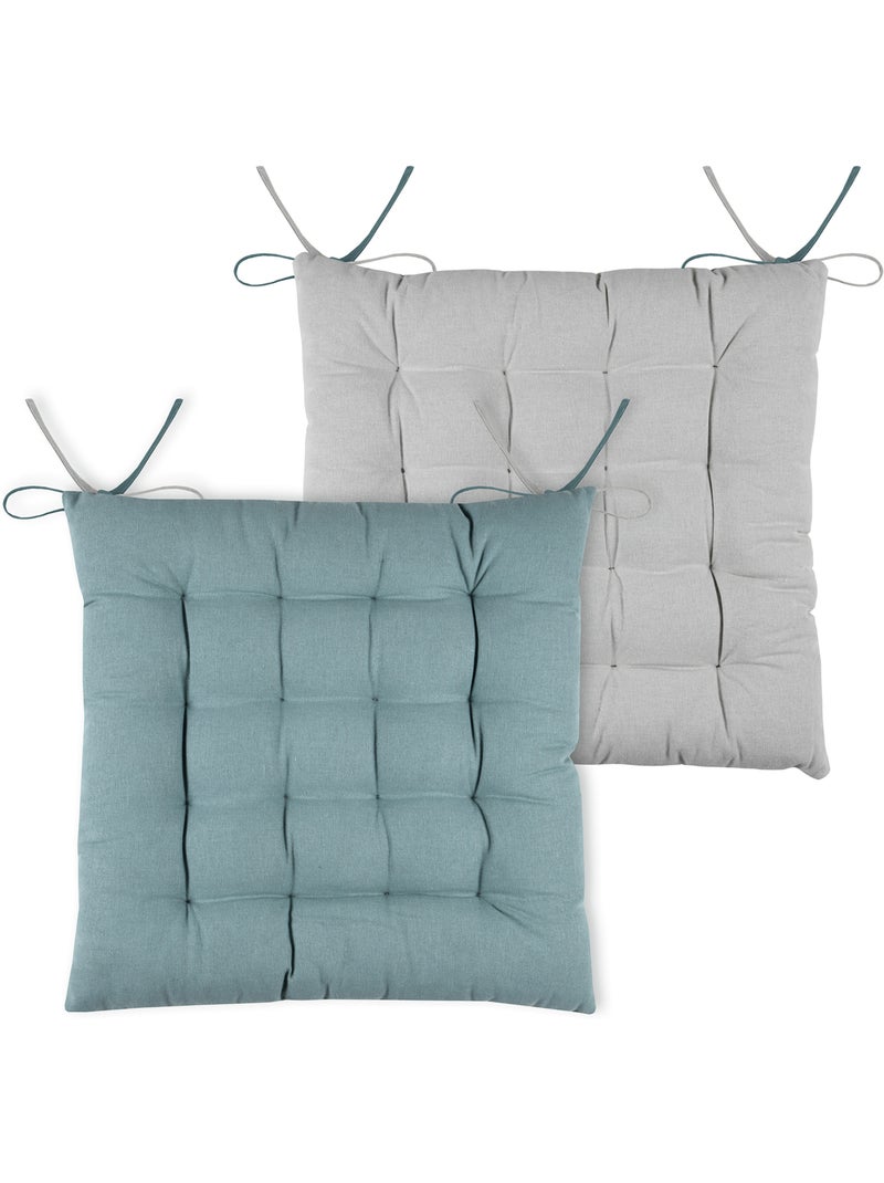 Funda bicolor para silla Azul - Kiabi