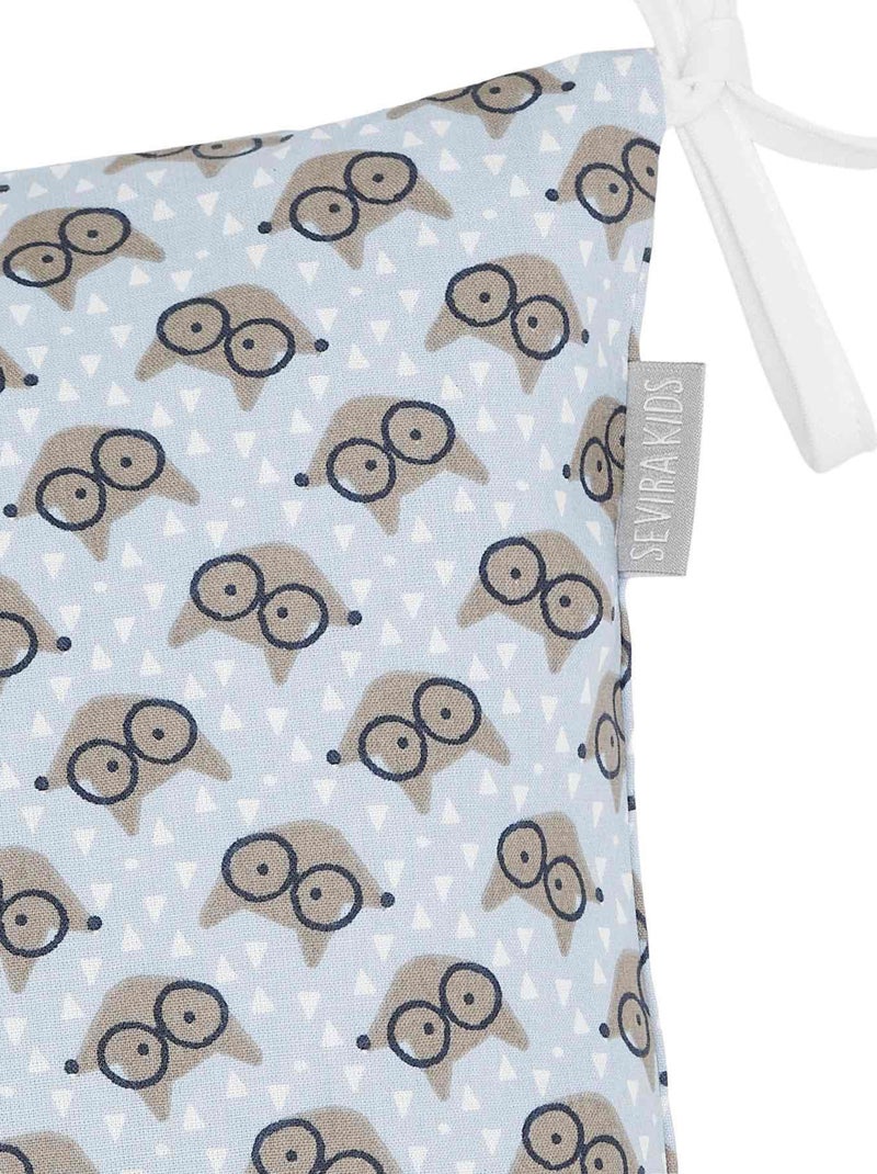 Funda cojín modulable con lazos algodón | SEVIRA KIDS Azul - Kiabi