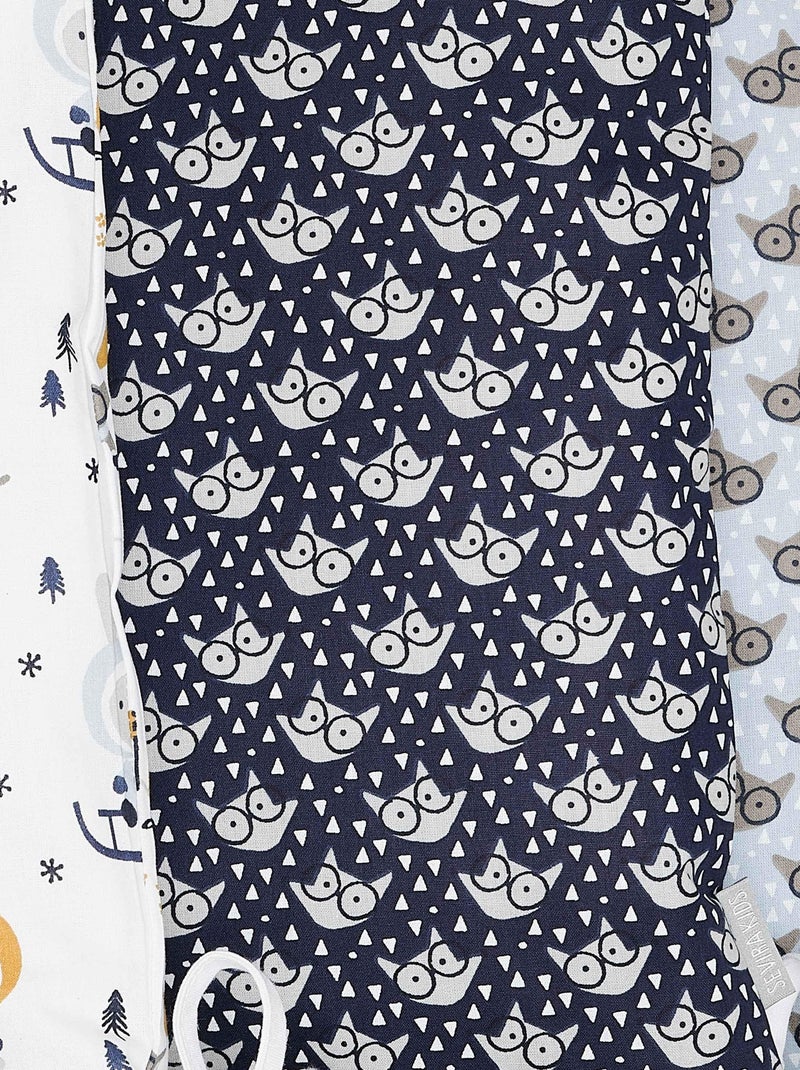 Funda cojín modulable con lazos algodón | SEVIRA KIDS Azul - Kiabi
