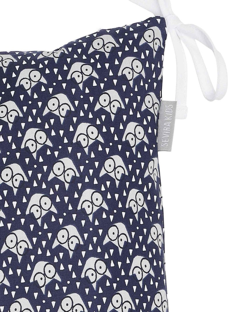 Funda cojín modulable con lazos algodón | SEVIRA KIDS Azul marino - Kiabi