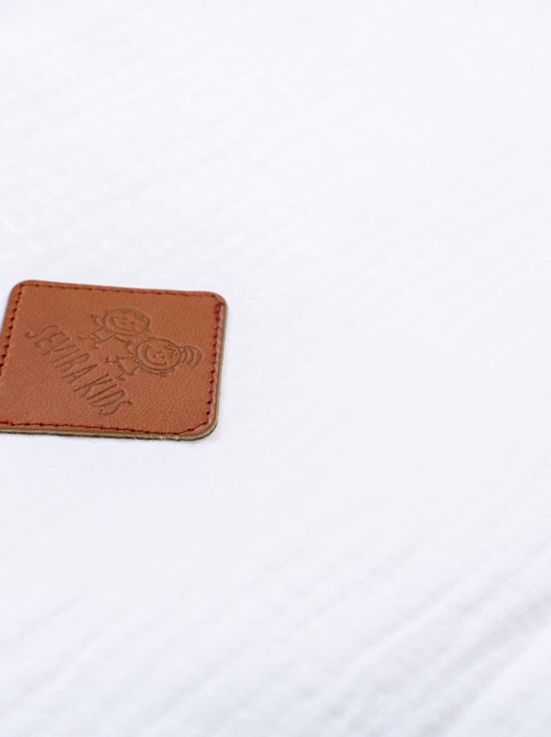 Funda cojín modulable con lazos algodón | SEVIRA KIDS Blanco - Kiabi