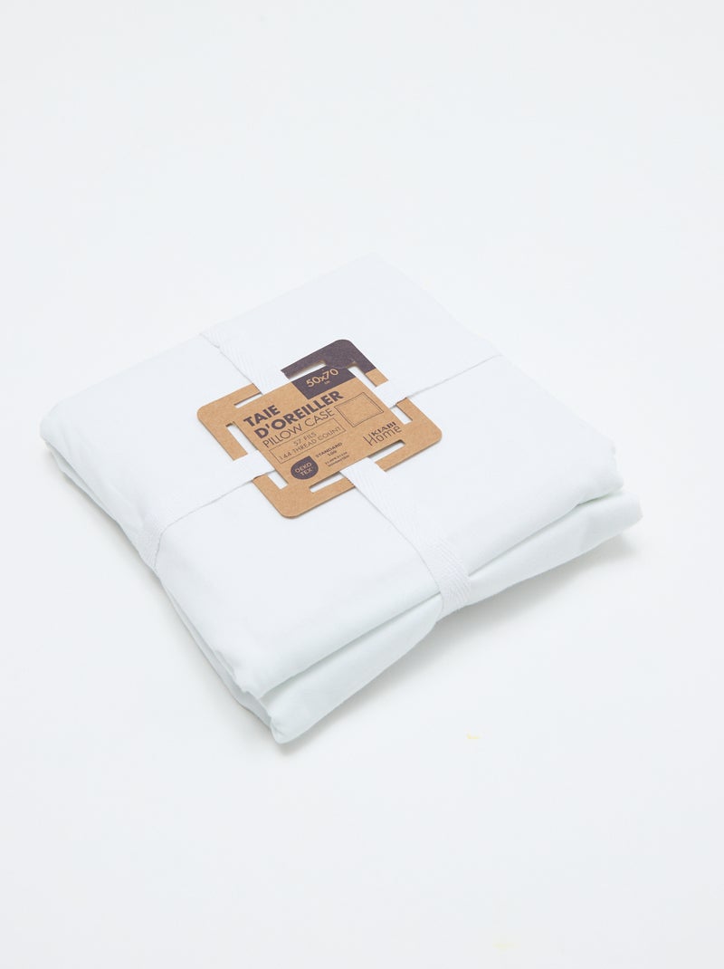Funda de almohada 50 x 70 cm - Kiabi Home Blanco - Kiabi