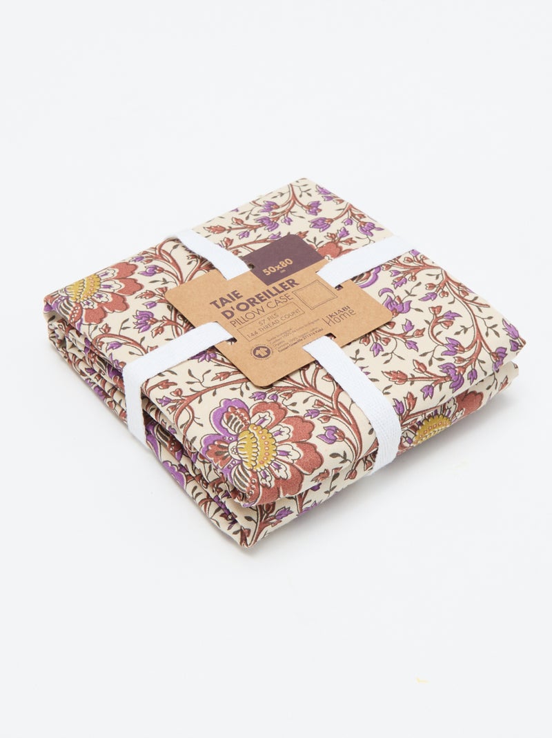 Funda de almohada 50 x 80 cm Beige - Kiabi