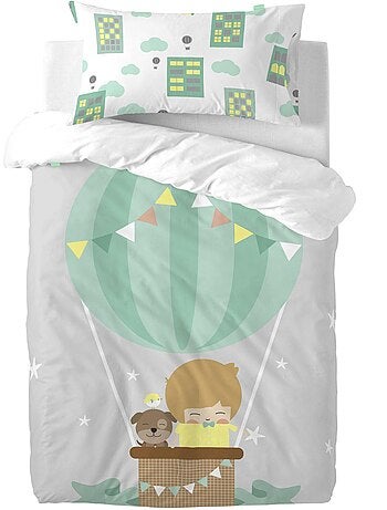 Funda de almohada Air balloon "Happyfriday