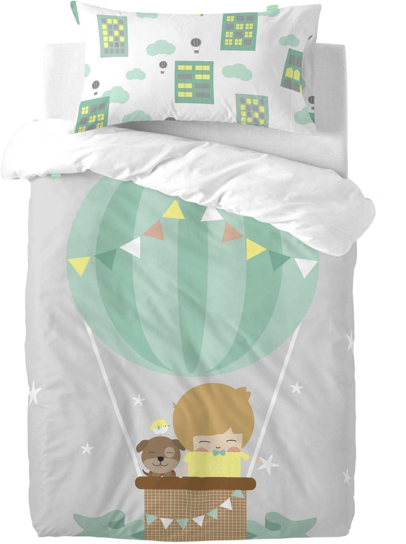 Funda de almohada Air balloon "Happyfriday" Multicolor - Kiabi