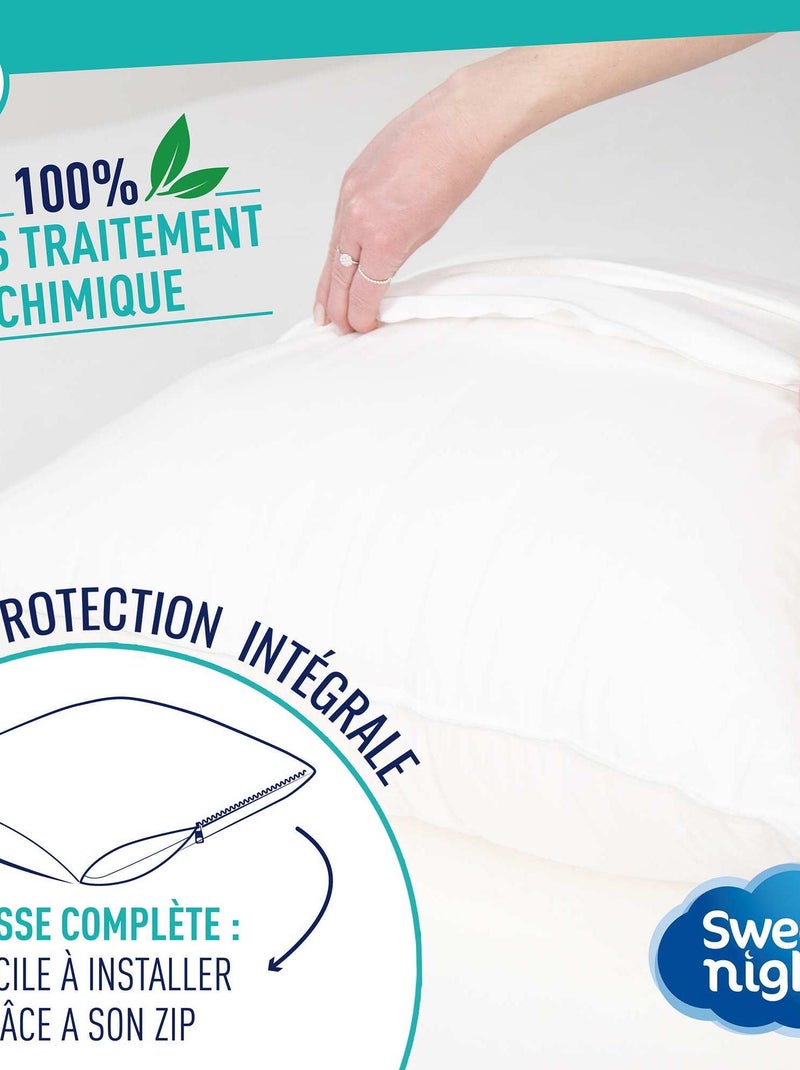 Funda de almohada antichinches blanco - Kiabi