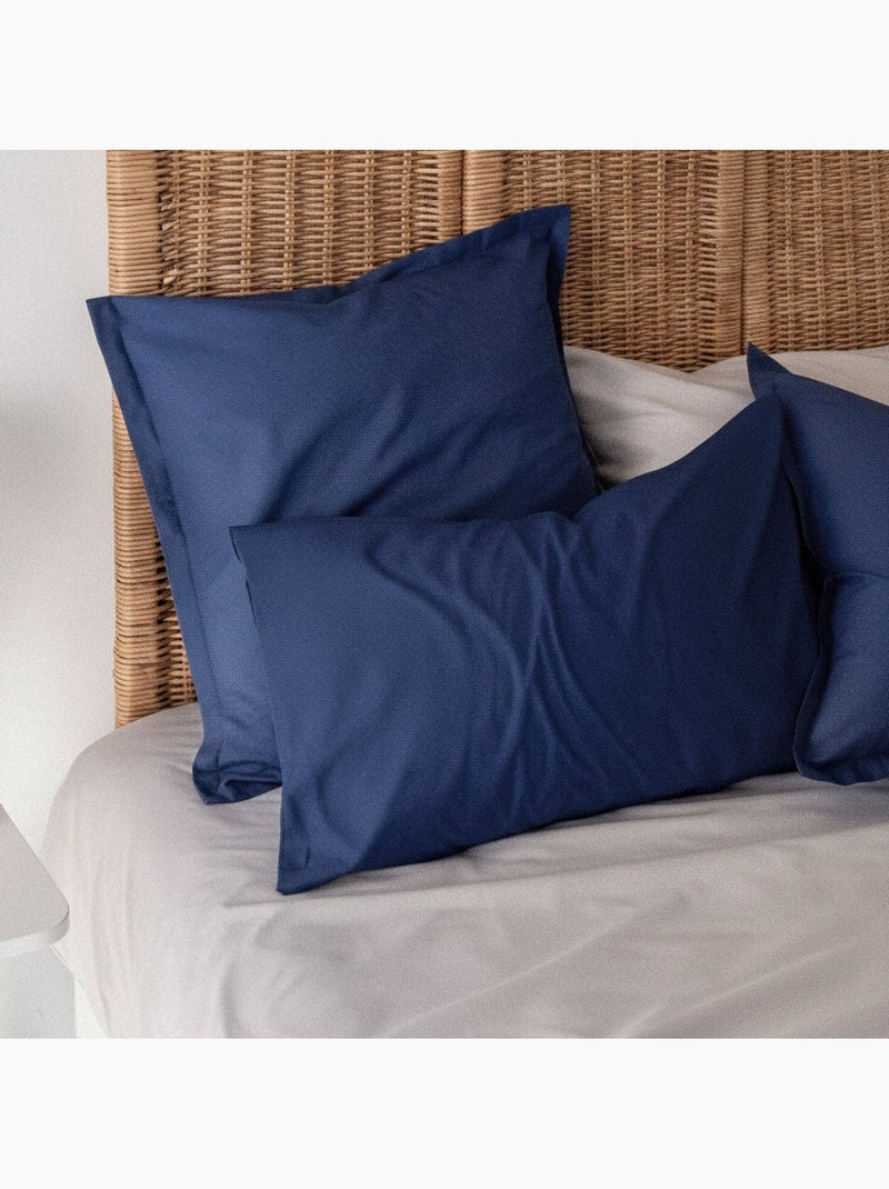 Funda de almohada Basic "Happyfriday" Azul marino - Kiabi