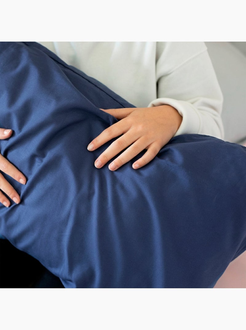 Funda de almohada Basic "Happyfriday" Azul marino - Kiabi