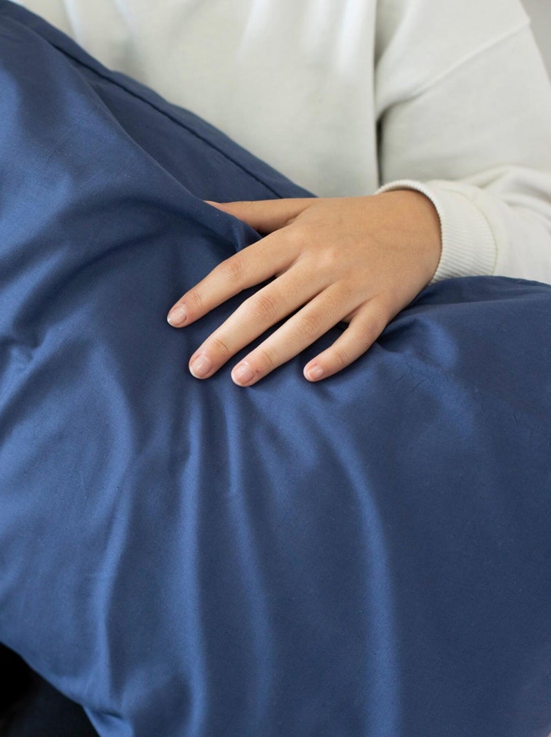 Funda de almohada Basic "Happyfriday" Azul marino - Kiabi