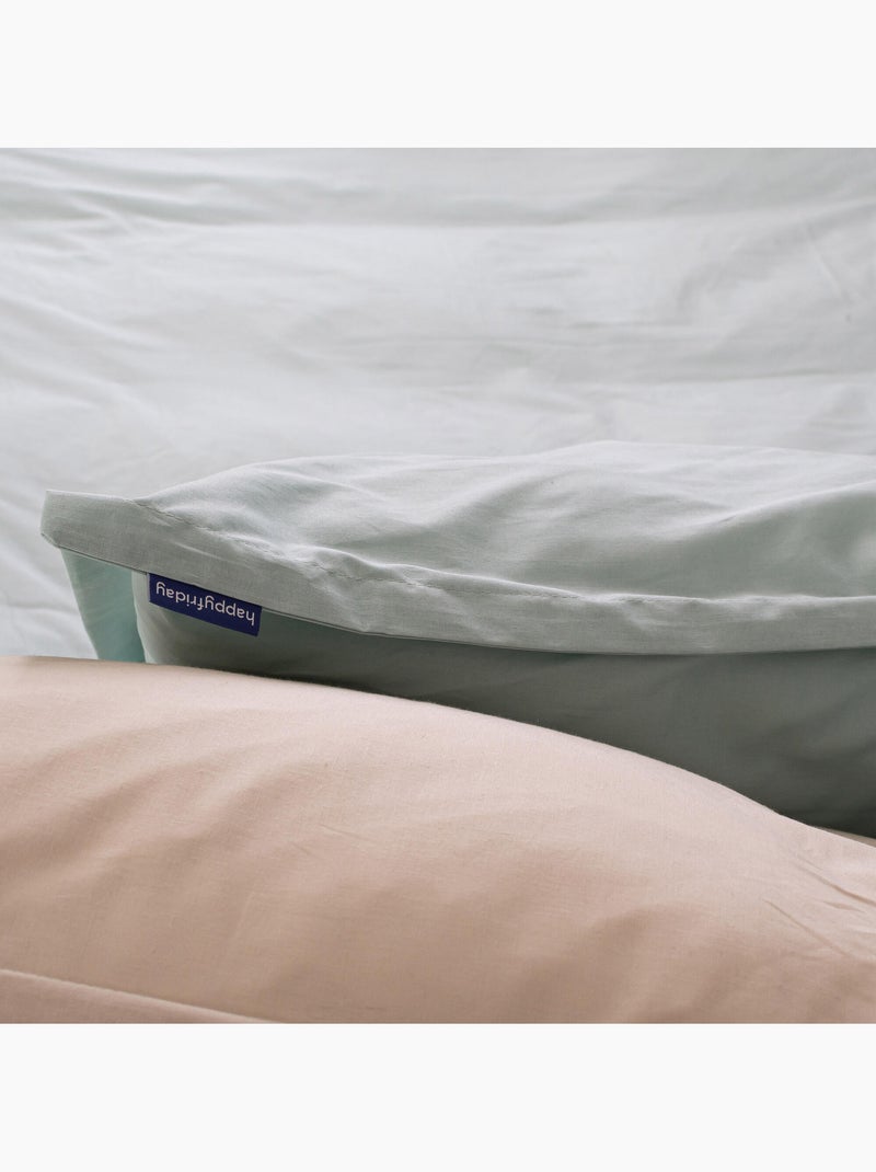 Funda de almohada Basic "Happyfriday" Menta - Kiabi