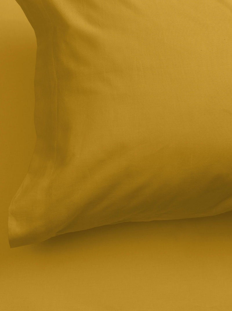 Funda de almohada Basic "Happyfriday" Mostaza - Kiabi