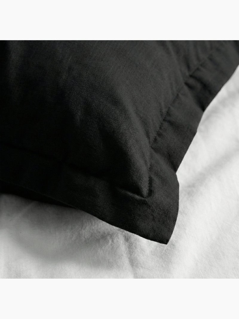 Funda de almohada Basic "Happyfriday" Negro - Kiabi
