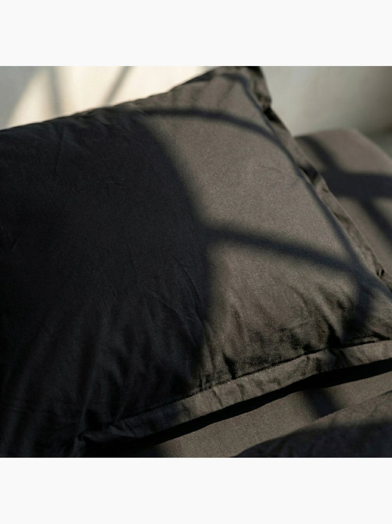 Funda de almohada Basic "Happyfriday" Negro - Kiabi