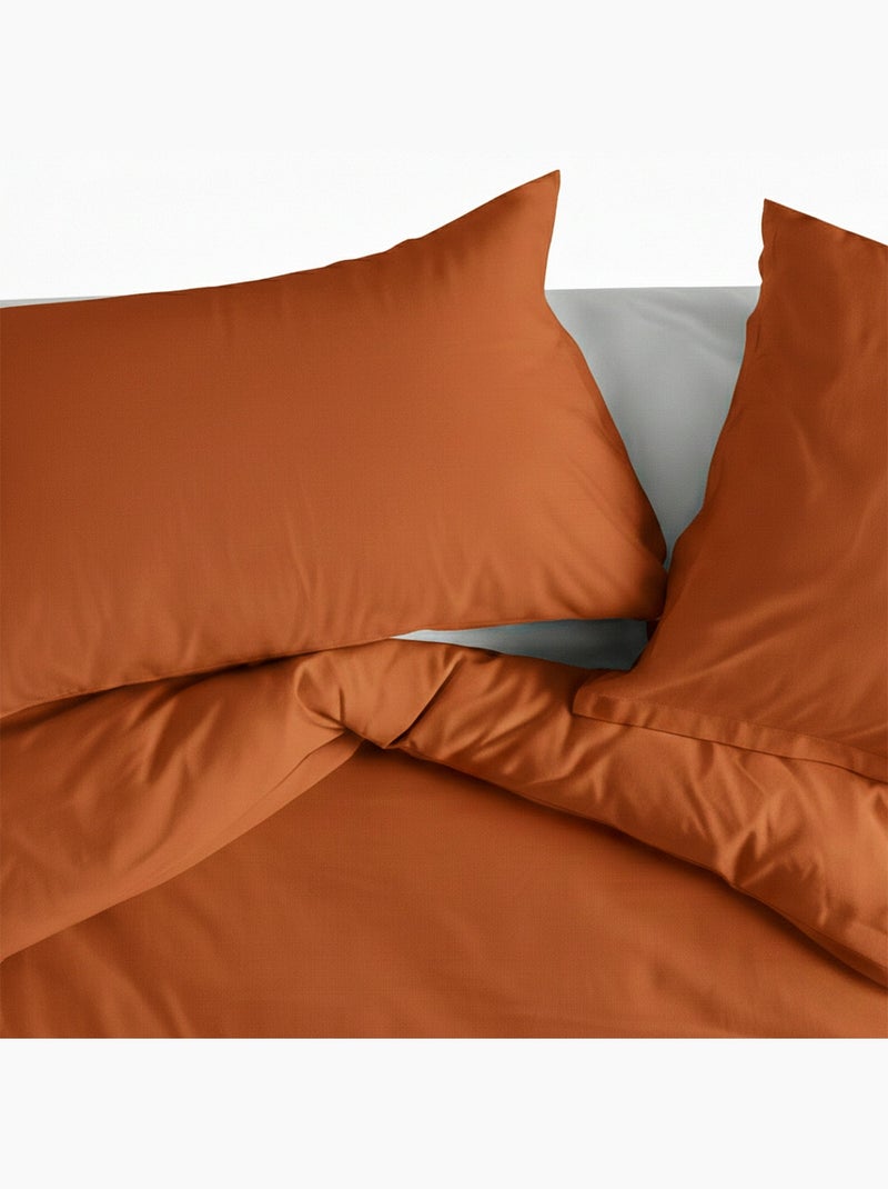 Funda de almohada Basic "Happyfriday" Terracota - Kiabi