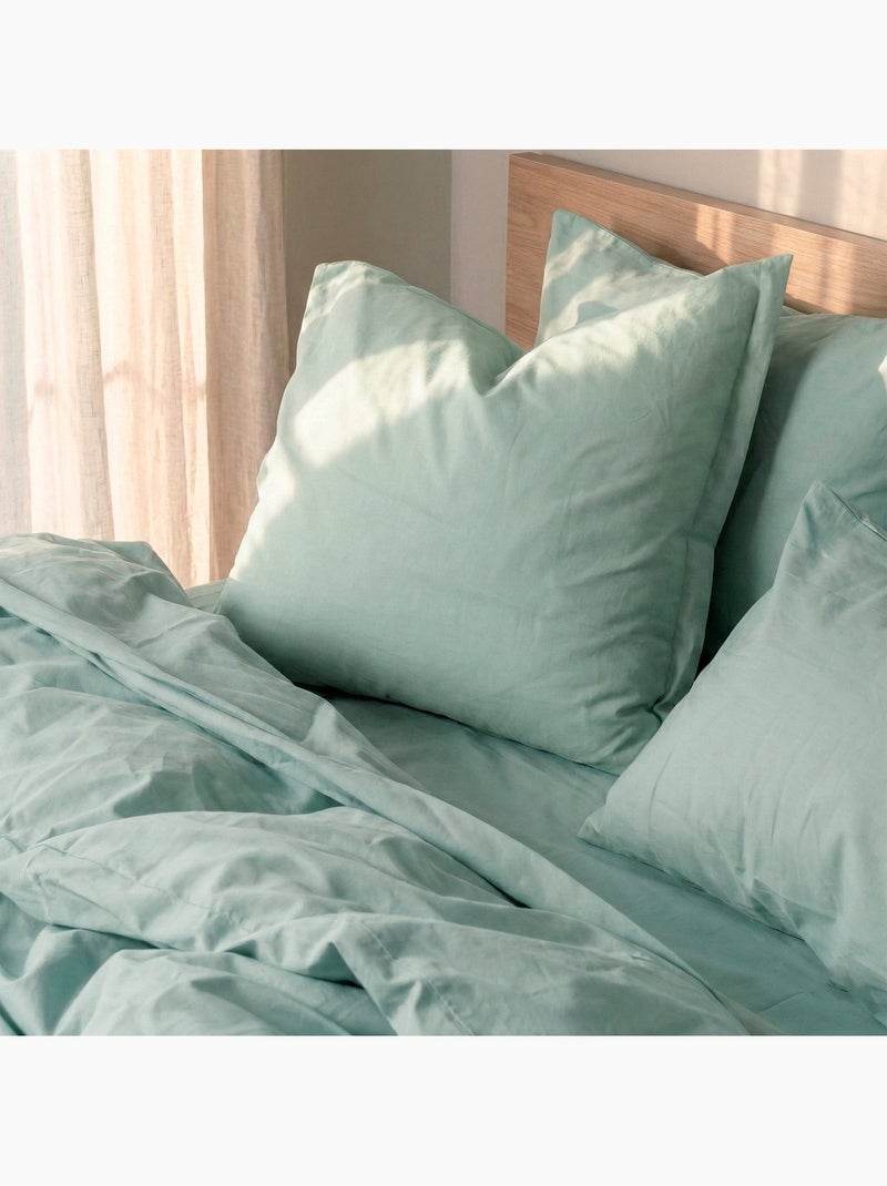 Funda de almohada Basic "Happyfriday" Verde - Kiabi