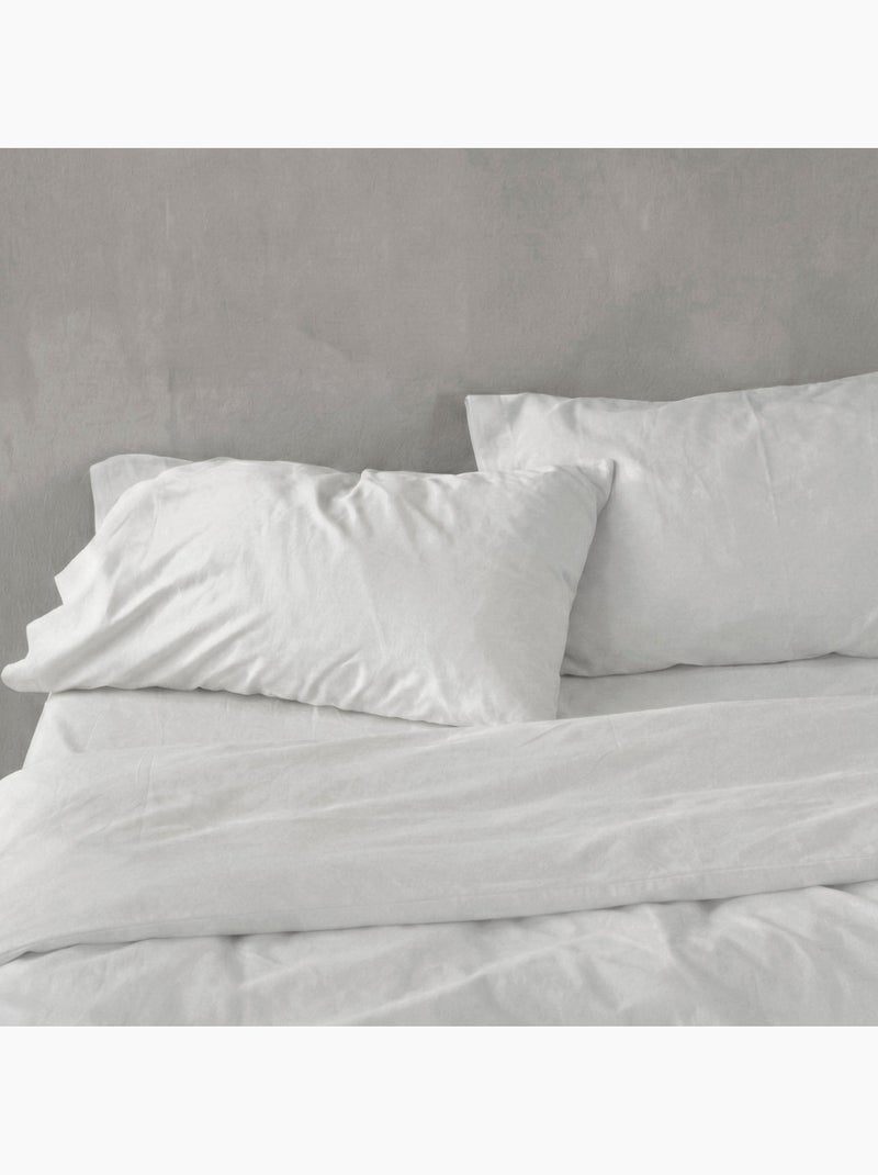 Funda de almohada Basic percal "Happyfriday" Blanco - Kiabi