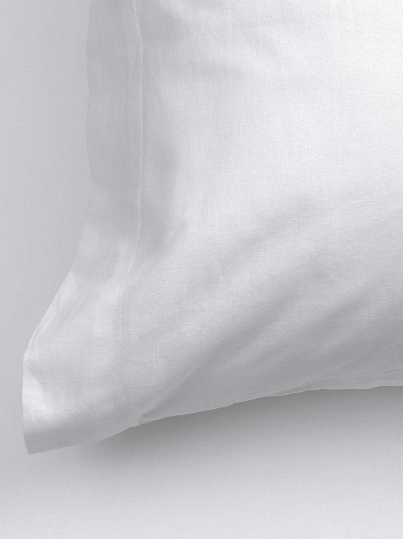 Funda de almohada Basic percal "Happyfriday" Blanco - Kiabi