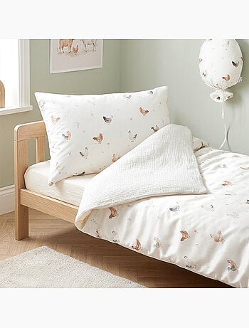 Funda de almohada bebé algodón reversible | SEVIRA KIDS