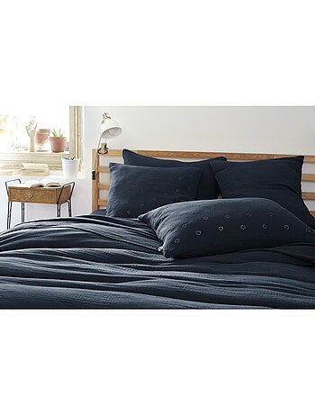 Funda de almohada bordada – gasa de algodón – gaïa boho