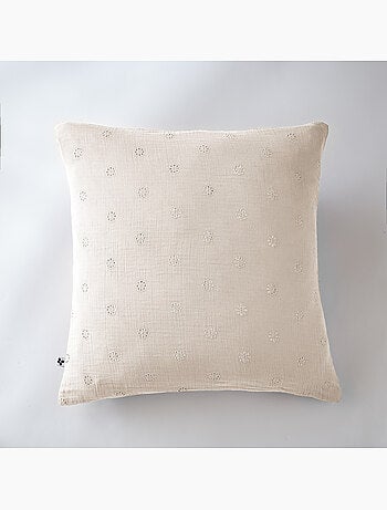 Funda de almohada bordada – gasa de algodón – gaïa boho