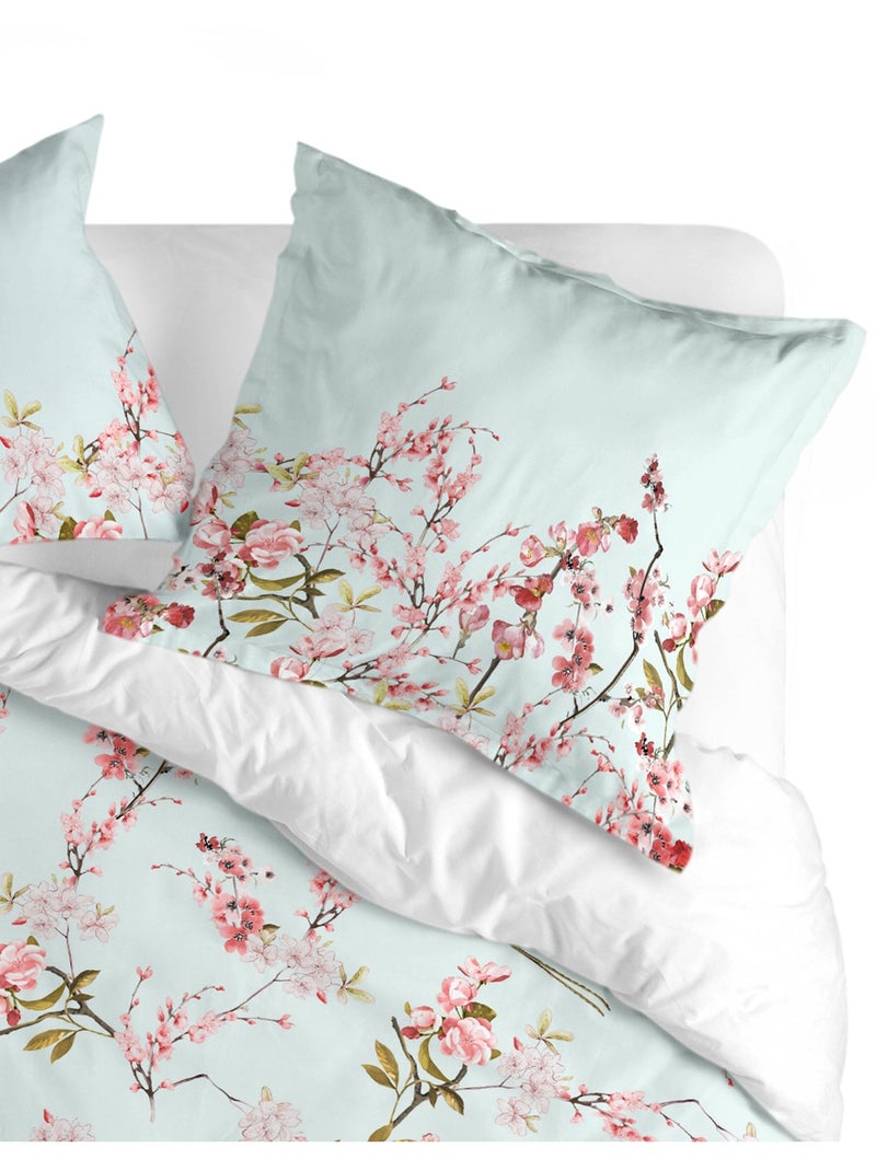 Funda de almohada Chinoiserie "Happyfriday" Azul Rosa - Kiabi
