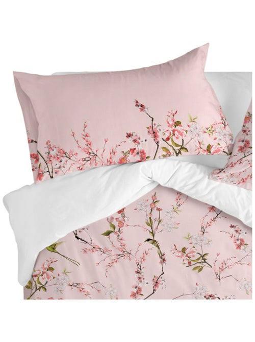 Funda de almohada Chinoiserie rose "Happyfriday" - Kiabi