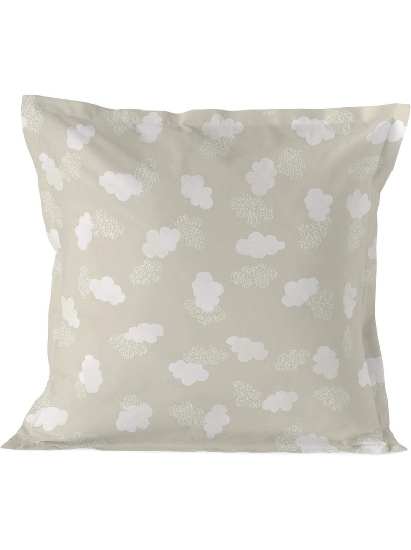Funda de almohada Clouds "Happyfriday" Beige - Kiabi