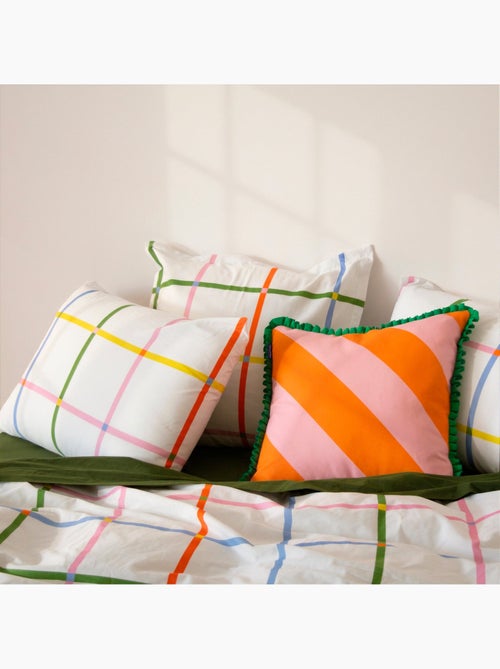 Funda de almohada Color lines "Happyfriday" - Kiabi