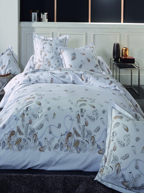 Funda de almohada con estampado de plumas - Kiabi Funda de almohada con estampado de plumas - Kiabi
