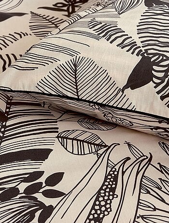 Funda de almohada con estampados negros